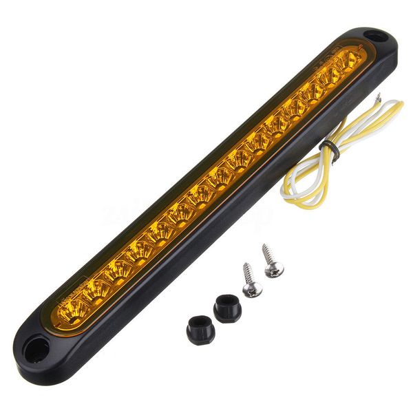 

1pcs 12 v/24 v car led rear tail brake lamp slight ultra thin for bus and truck and trailer car red yellow white