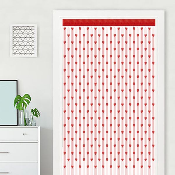 

home curtain 50x200cm love heart string curtain dropshipping window door divider sheer valance string panels