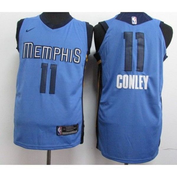 

press version mem11 conley light blue jersey stitched mens basketball jerseys, Gray