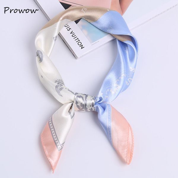 

60*60cm square scarf hair tie band women elegant small vintage skinny scarf retro head neck silk scarf, square scarves fj023
