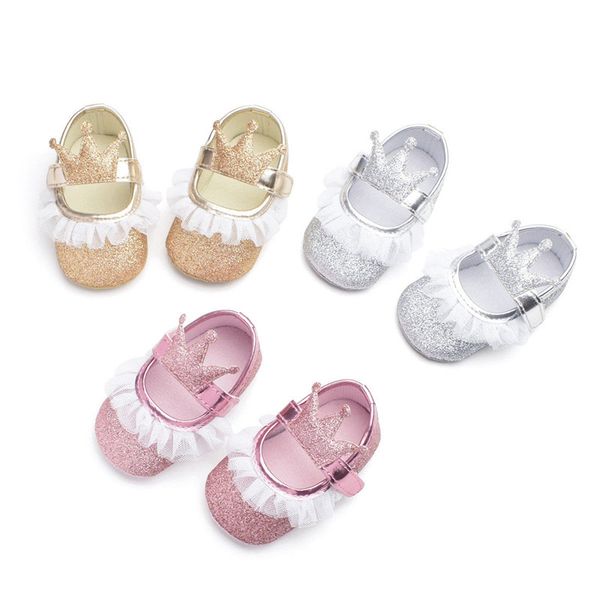 

canis pu leather fashion princess baby girl princess lace shoes kid toddler girls soft sole crib shoes prewalker cute