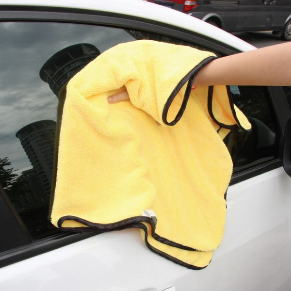 

size 92*56cm car wash microfiber towel car cleaning drying cloth hemming care cloth detailing wash towel ceaning tool