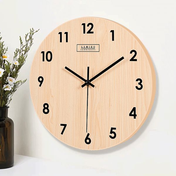 

clocks wall clock wood silent watch home living room wooden wall watches home decor kitchen clock duvar saati gift ideas fz237
