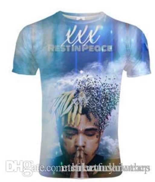 

xxxtentacion 3d printed футболки мужские подростковая одежда летняя рэпер американская tshirt с короткими рукавами tops, White;black