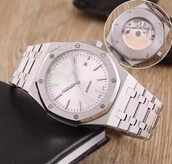 

luxury watch for men fashion classic style 42mm stainless steel strap automatic movement wristwatches sapphire 16521, Slivery;brown