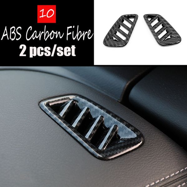 

abs matte/carbon fibre for sentra 2020 accessories car front small air outlet decoration cover trim car sticker 2pcs
