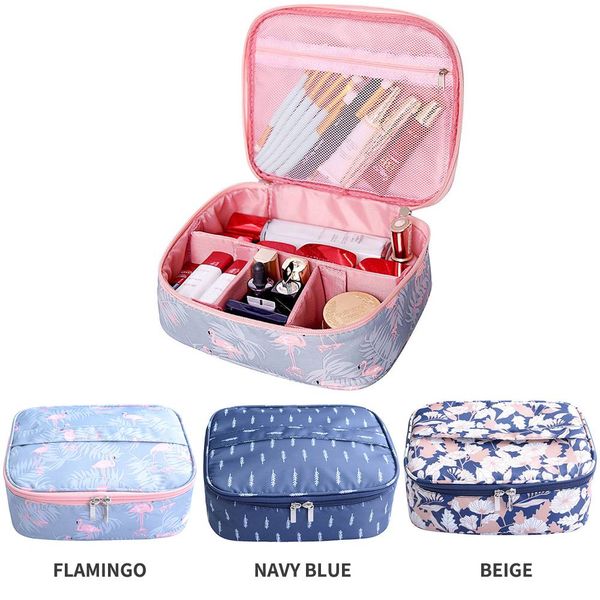 

personalized women multifunction travel cosmetic bag makeup case pouch toiletry organizer for girls small on sale