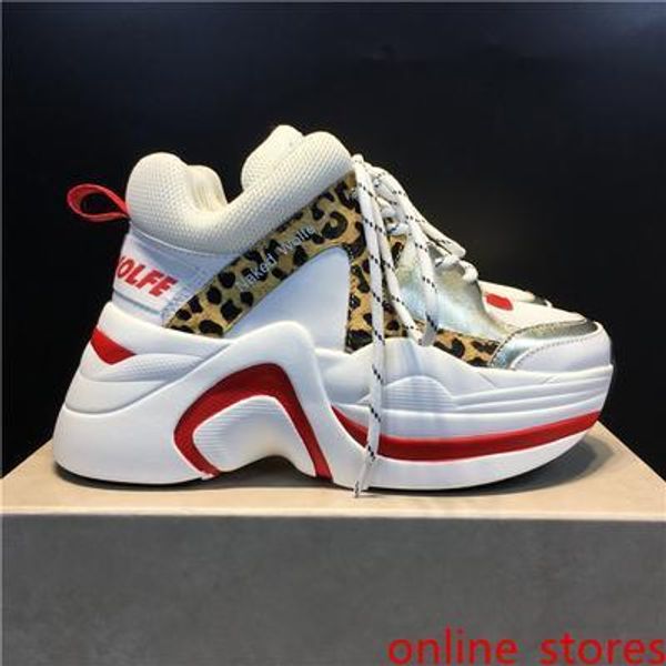 

perfect official quality naked wolfe women 70mm track mesh leather sneakers genuine leather designer new release fashion luxury shoes v8