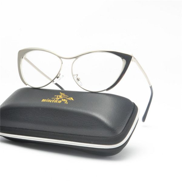 

wholesale-mincl fashion women transition sunglasses pchromicglasses retro female cat rose gold fr optical reading mirror box nx, Black