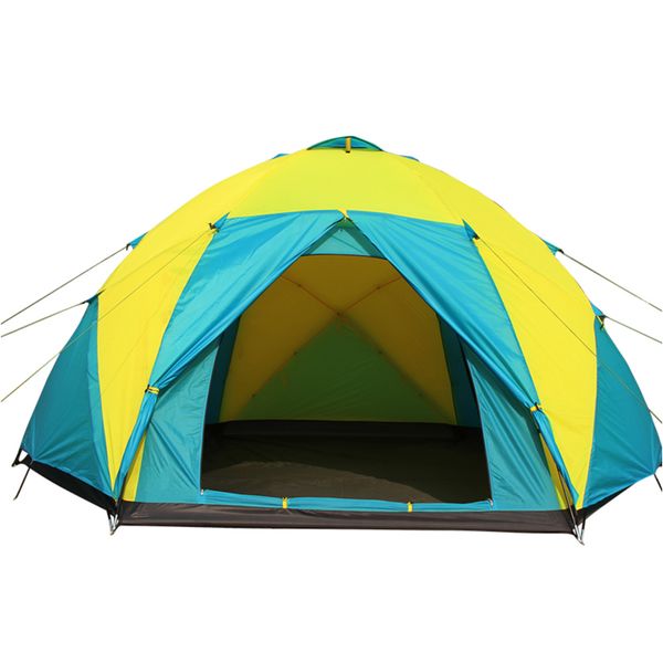 

5-8 person 210t polyester fiberglass pole double layer family kids picnic large tent waterproof windproof camping outdoor tents