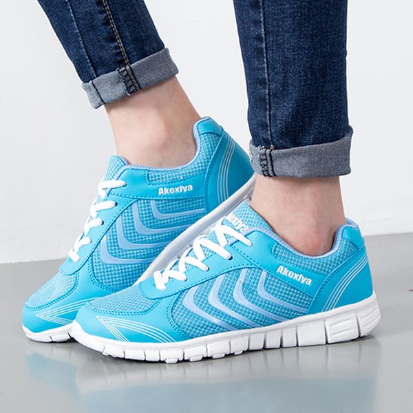 

women flat shoes breathable casual sneakers 2020 new comfortable light outdoor walking casual shoes large size women 36-44, Black