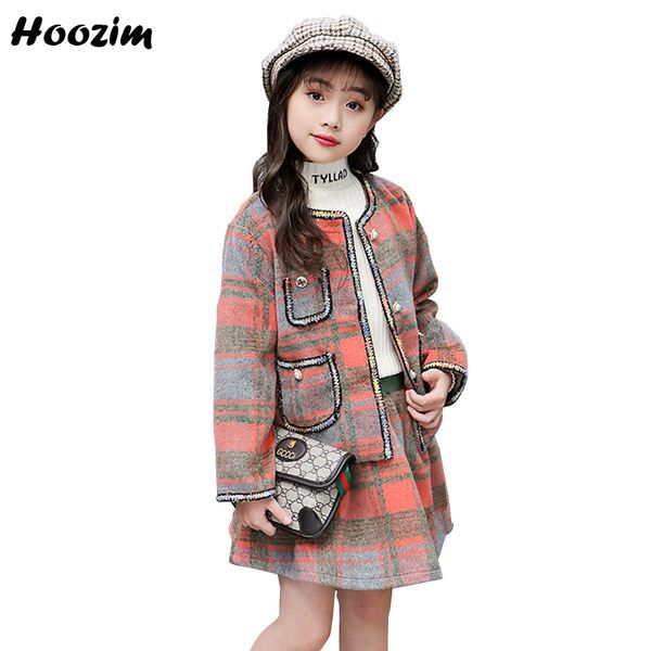 

формальное pagant партия костюм для девочек 3-11 лет принцесса однобортный плед куртка + винтажный эластичный пояс юбки набор детей весной, White