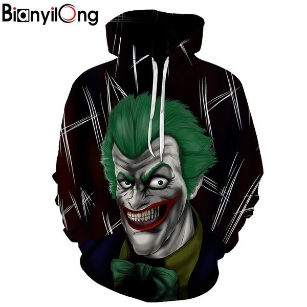

новая мода wild hoodie женская / мужская печать 3d графика hoodie, Black