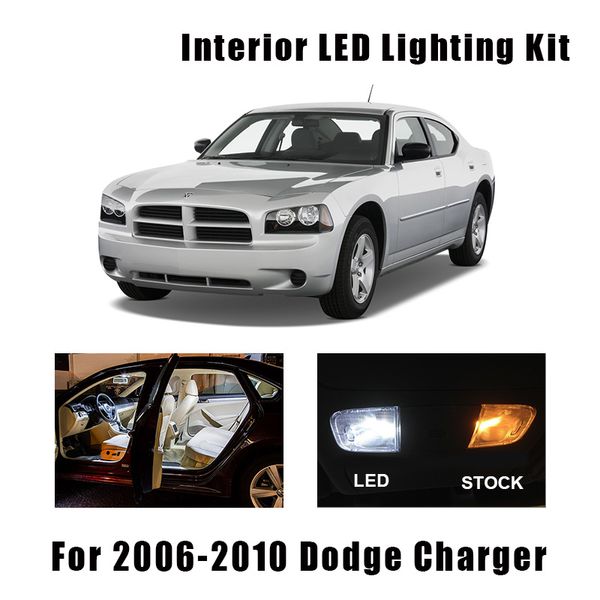 

12 bulbs white canbus interior led car map dome light kit fit for 2006 2007 2008 2009 2010 dodge charger license lamp no error