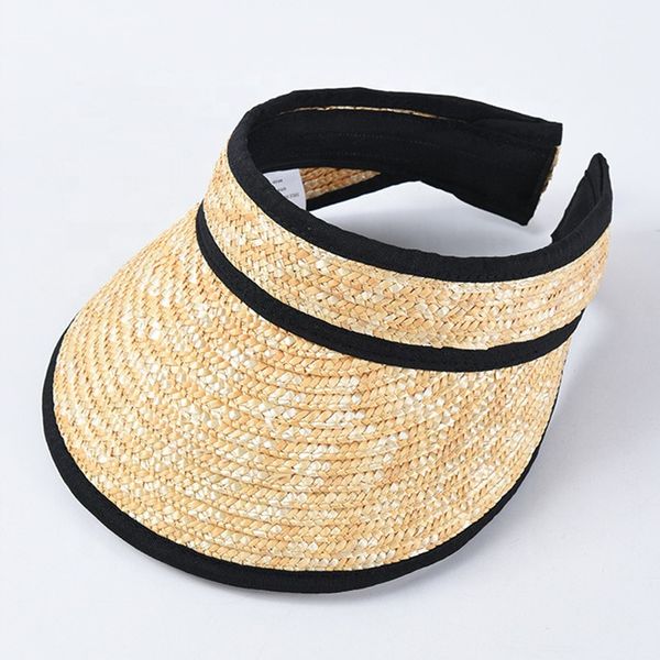 

women lady straw visor hat