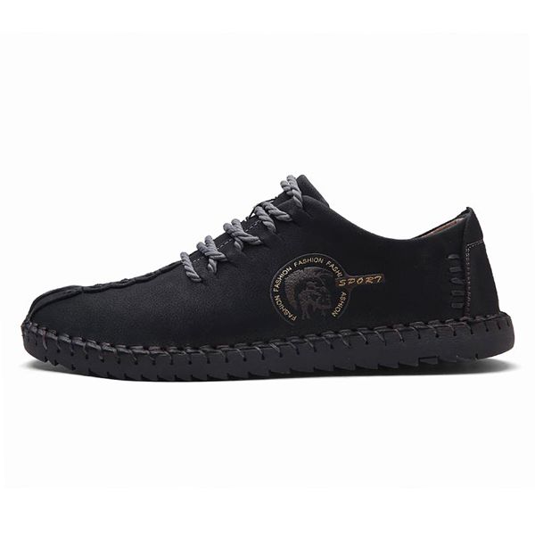 

2019 men casual shoes for breathable lace-up male shoes zapatos hombre mens luxury men designer loafers, Black