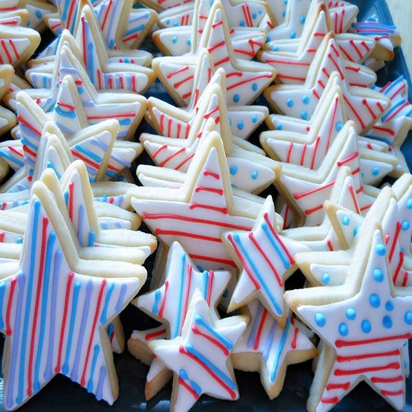 

keniao star cookie cutters for baby shower / birthday pastry - large/medium/small basic fondant cookie cutters - stainless steel