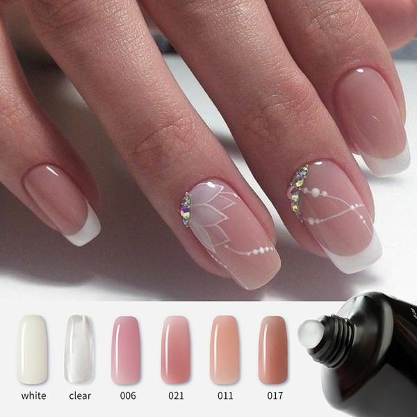 

MSHARE 60ml UV Builder Gel Acryl Poly Gel Nais Extension Polygel Tube Pink Clear Nail Camouflage Crystal LED Hard Jelly Acrylgel