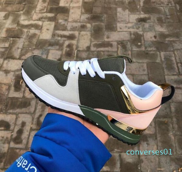 

designer shoes brand men women low cut casual run away shoes france brand men women sneakers loafers 36-44 co01, Black