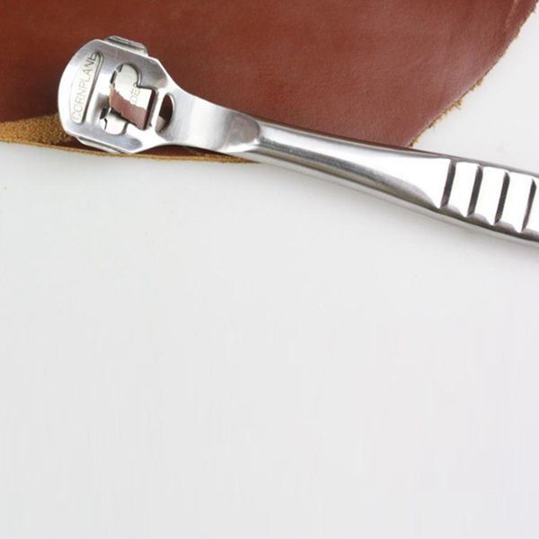 

1pcs new stainless steel leathers craft tool thinning shovel leather tools silvery gq999, Black