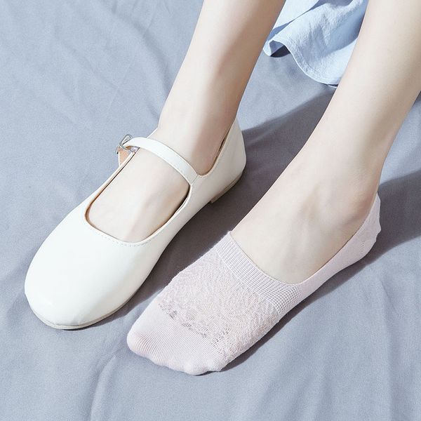 

candy color invisible non-slip low cut socks fashion women casual cotton breathable ankle boat socks, Black;white