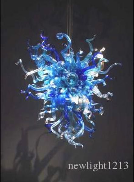 New Ocean Blue Glass Ceiling Lamp Murano Glass Led Ceiling Lights