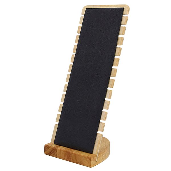 

12 bit bamboo jewelry collection display necklace earrings bracelets rings storage display bracket holder showcase organizer, Pink;blue