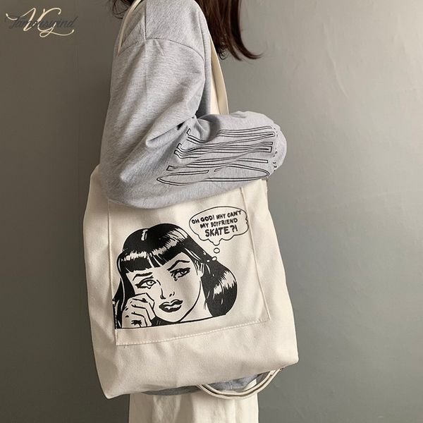

fashion cartoon women soft canvas bags handbags 2020 new arrival female casual cool classic tote messenger bags shoulder bags