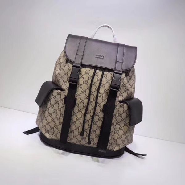 

Fa hion brown letter canva backpack for men gold hardware lady houlder bag famou women leather bag 450958