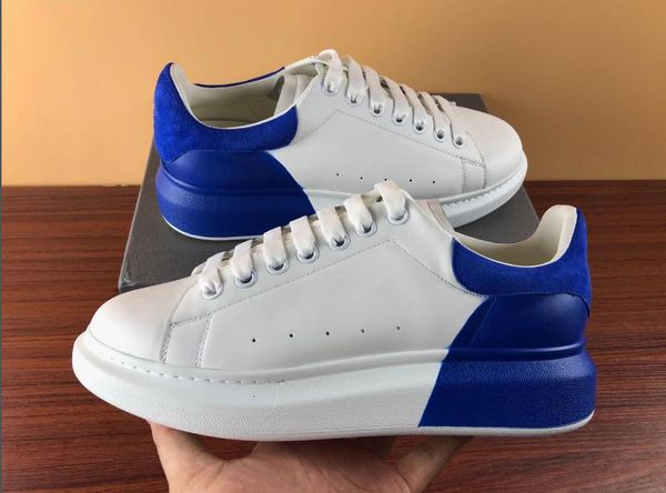 

men women oversized leather lace-up sneaker with spray detail rubber sole designer fashion casual shoes for sale