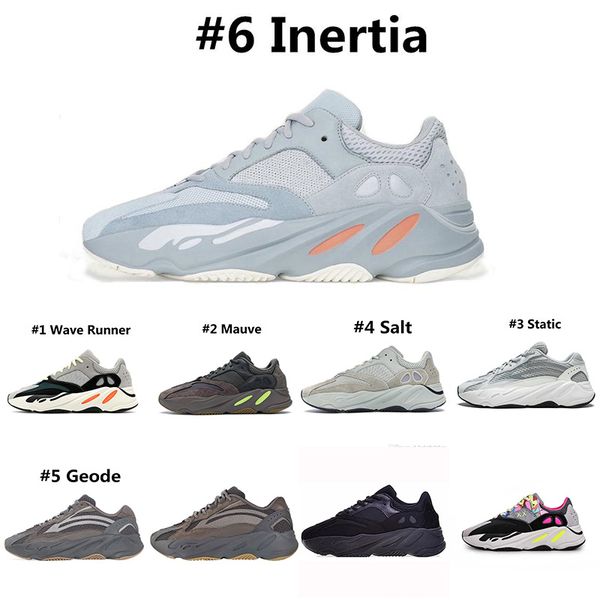 

700 Wave Runner Mens Running Shoes Vanta Mauve Inertia Geode Static Kanye West Athletic Mens Trainers Women Outdoor Sports Sneaker 36-46