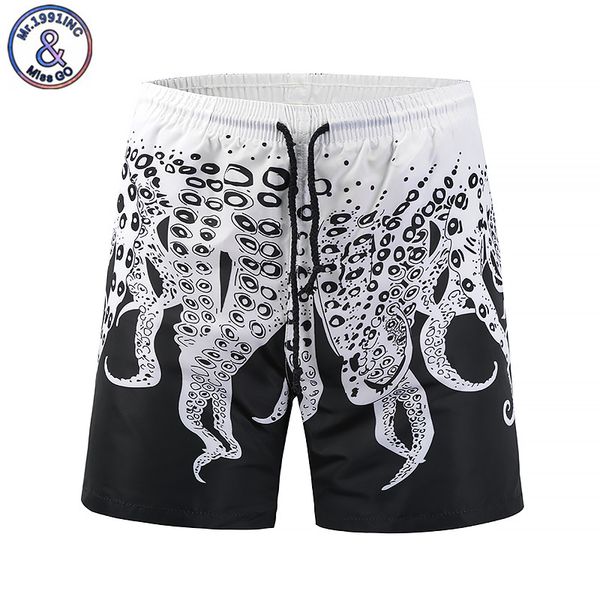 

mr.1991inc 2018 womens mens board shorts brand summer clothing ocs pattern shorts 3d printed quick dry vacation, White;black