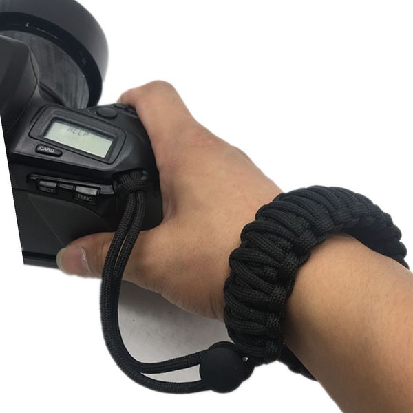 2019 Novo Design para fora da porta FoRapid Trançado 550 Paracord Ajustável Camera Wrist Strap Pulseira para Câmeras DSLR Sistema Espelholess Espelho