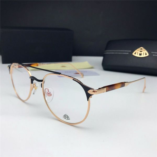 

новый бренд автомобиля может сделать рецепт объектив z102 ретро металлический каркас бизнес простой авангард оптические очки дизайнер моды с, Black