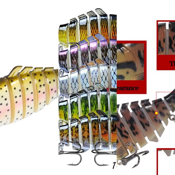 

cis5a fishing luya hard10cm built-in steel ball bionic bait long sfake bait bait