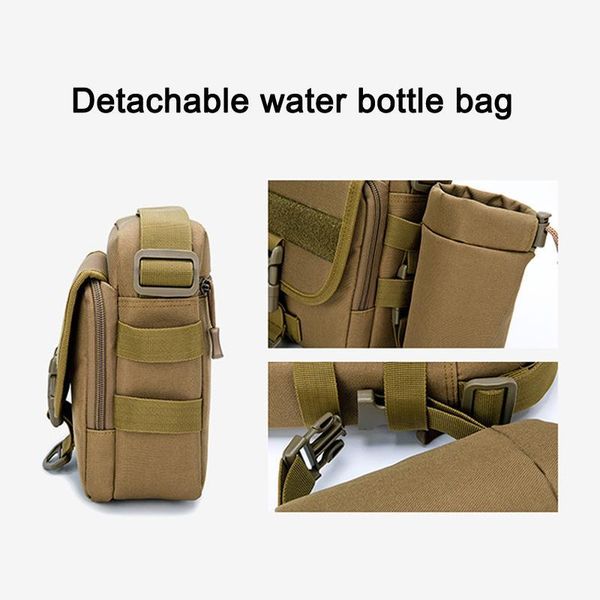 

outdoor tactical bag large capacity crossbody shoulder bag with bottle holder ys-buy