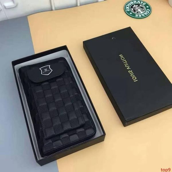 

m54431 men s real leather wallet long wallets purse bags mobile phone bag wallets purse mini clutches exotics evening chain belt bags
