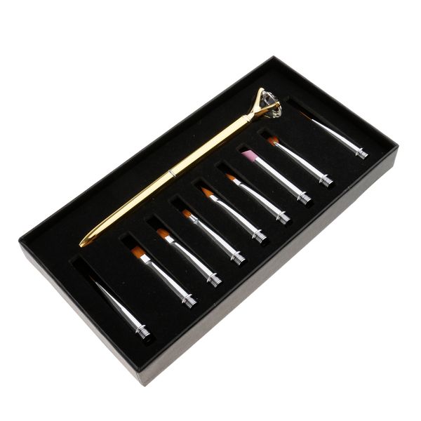 

salon 10pcs nail art liner drawing painting diy brush head polish manicure pen sets