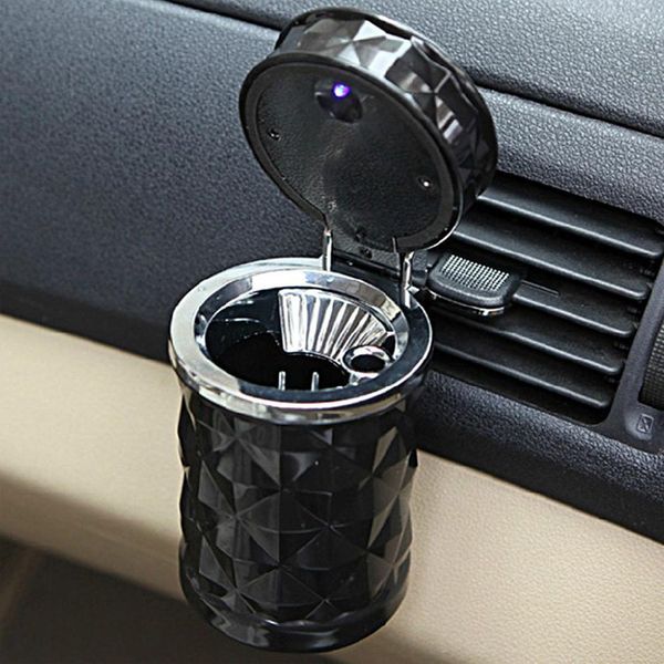 

general led light auto car ashtray car travel cigarette cylinder smokeless ashtray cendrier accessories
