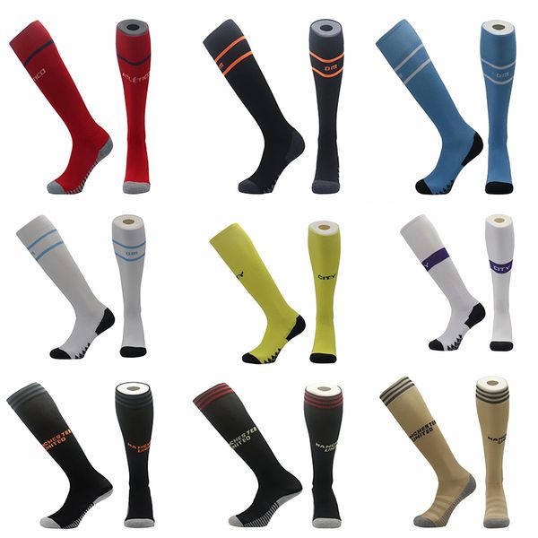 

2019 2020 om soccer socks and child inter sport stockings atletica city uinited 19 20 spurs away third kids football socks, Black
