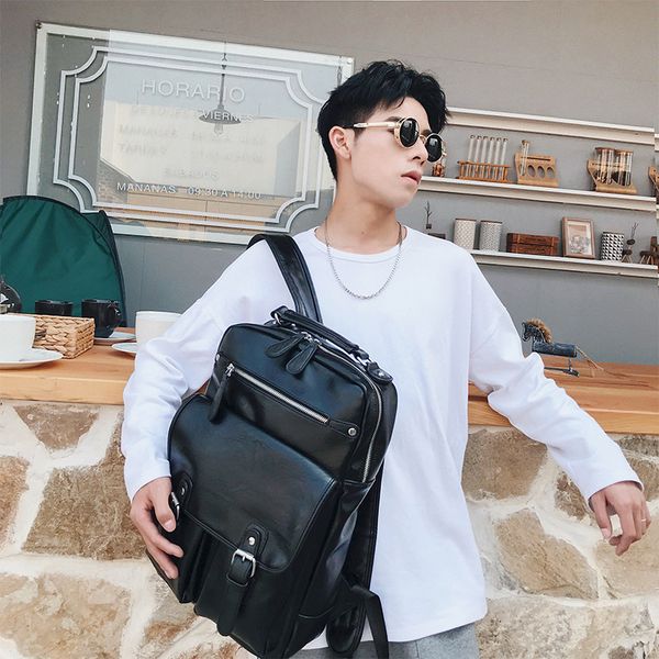 

shoulder bag men's korean wave leisure computer bags large and medium-sized student bags fashion travel