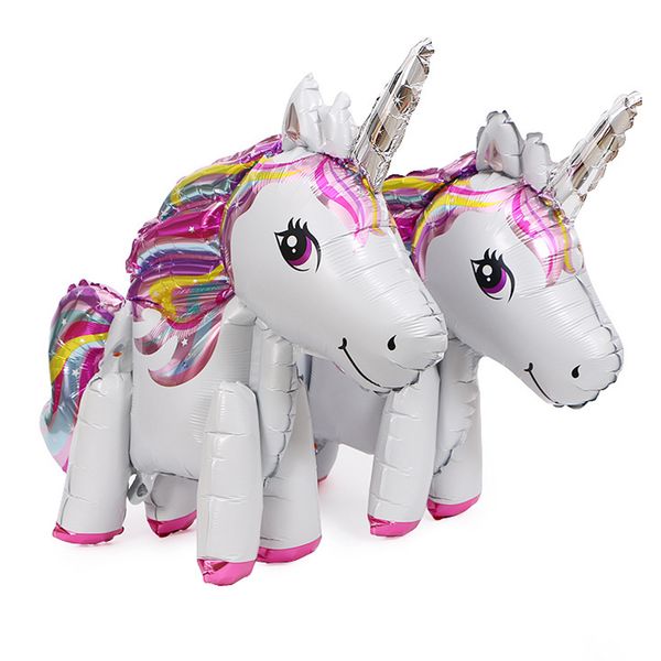 

unicorn shape foil balloon decorative aluminum foil balloon party ornament wedding accessory colorful