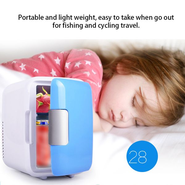 

cool box dual voltage car refrigerator dc 12v portable car cool and warm electric coolbox for traveling and camping 4l outdoor