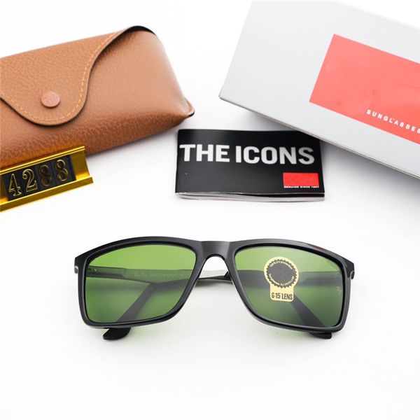 

mens designer sunglasses luxury man driving glasses fashion sunglasses uv-resistant anti-radiation 4288 man square high definition lens, White;black