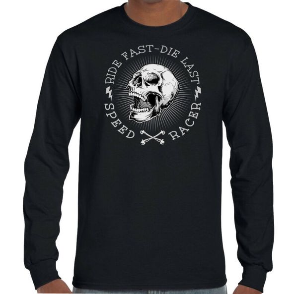 

байкер футболка мужская мотоцикл череп велосипед измельчитель кафе гонщик последний, White;black