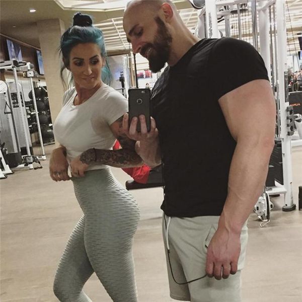 

yoga fitness leggings designer ladies runnig tight lift hips solid color pants females drying quick clothing womens bubble, Black