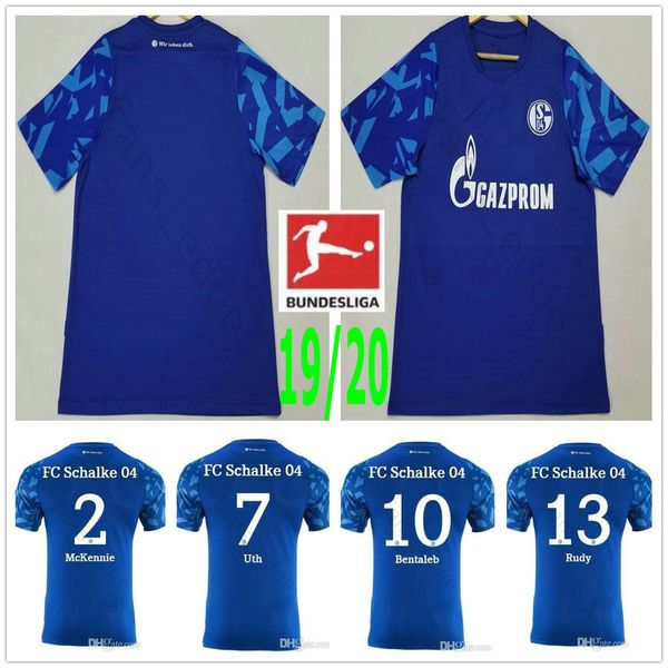 

2019 2020 fc schalke 04 soccer jerseys 19 burgstaller 7 uth 6 mascarell harit serdar sane custom home away 19 20 football shirt, Black;yellow
