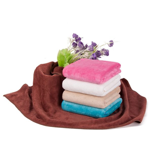 

30x60cm thicken microfiber fabric towel beauty salons barber shop towel super absorbent dry hair face hand towels 13 colors dbc vt0851