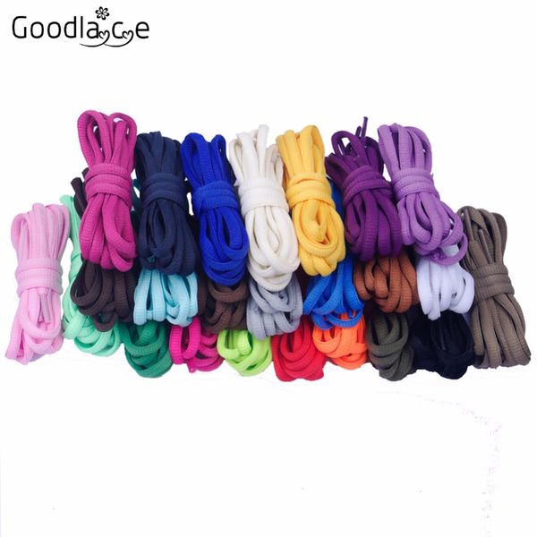

80cm/100cm/120cm/140cm/160cm oval flat shoelace shoelaces shoe laces of polyester, Black