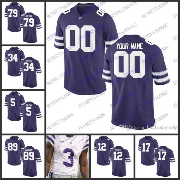 

custom kansas state wildcats vintage football c.klein #27 jordy nelson darren sproles tyler lockett glenn gronkowski retired ncaa jerseys, Black;red